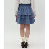 リボン付きティアードスカパン | axes femme | 詳細画像3 