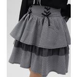 リボン付きティアードスカパン | axes femme | 詳細画像5 