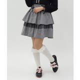 黒 | リボン付きティアードスカパン | axes femme