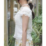 ローズ付ふくれジャガードトップス | axes femme | 詳細画像2