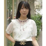 ローズ×レースレイヤードプルオーバー | axes femme | 詳細画像14