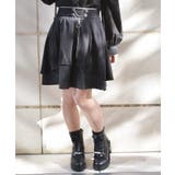 黒 | チェーンファスナー付ミニスカート | axes femme