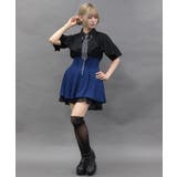 リボン付バックフリルミニスカート | axes femme | 詳細画像1 