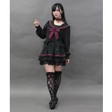 ワイン | スタッズデザインミニスカート | axes femme