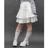 レースアップフリルスカート | axes femme | 詳細画像7 