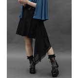 黒 | オーバースカート付ミニスカート | axes femme