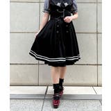 黒 | チェーン付ダブルボタンスカート | axes femme