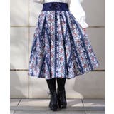 ストロベリーチェック柄スカート | axes femme | 詳細画像1