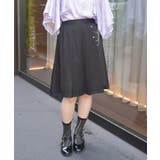 黒 | ダブルチェーンプリーツスカート | axes femme