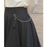 チェーンリボン付イレヘムスカート | axes femme | 詳細画像4