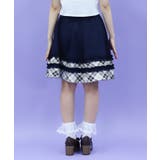 バイカラーフリルミドルスカート | axes femme | 詳細画像3
