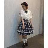 ローズブーケ柄ミドルスカート | axes femme | 詳細画像10