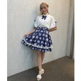 ローズブーケ柄ミドルスカート | axes femme | 詳細画像12