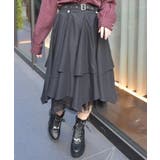 黒 | ボリュームイレヘムミドルスカート | axes femme