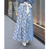 ブルー | ジャカード×チャイナスカート | axes femme