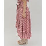 チェリー刺繍チェックスカート | axes femme | 詳細画像2