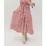 チェリー刺繍チェックスカート | axes femme | 詳細画像5