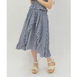 チェリー刺繍チェックスカート | axes femme | 詳細画像6