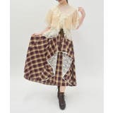 チェック柄レースフリルスカート | axes femme | 詳細画像11 