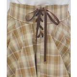 チェック柄レースフリルスカート | axes femme | 詳細画像9 