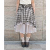 バックフリルミドルスカート | axes femme | 詳細画像4 