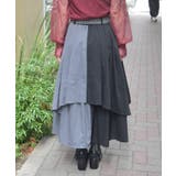 前ボタンレイヤード風スカート | axes femme | 詳細画像3 