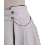 チェーン付き配色使いスカート | axes femme | 詳細画像20 