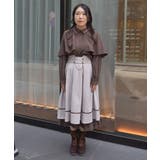 チェーン付き配色使いスカート | axes femme | 詳細画像4 