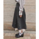 チェーン付ダブルボタンスカート | axes femme | 詳細画像2 