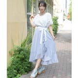 ラメシフォンフリルスカート | axes femme | 詳細画像7