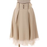 ベージュ | ストライプハイウエストＳＫ | axes femme
