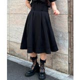 黒 | サス付サーキュラースカート | axes femme