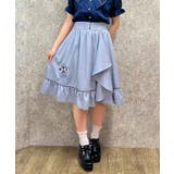 グレー | パンジー刺繍ラッフルスカート | axes femme
