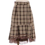 茶 | チェックフィッシュテールスカート | axes femme