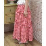 ギンガムティアードスカート | axes femme | 詳細画像4 