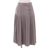グレージュ | 切替プリーツミディスカート | axes femme