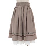 ネコ×楽譜刺繍スカート | axes femme | 詳細画像20 