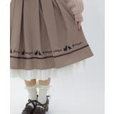 ネコ×楽譜刺繍スカート | axes femme | 詳細画像6 