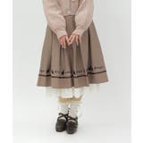 モカ | ネコ×楽譜刺繍スカート | axes femme