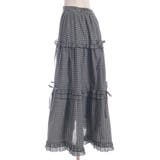 リボン付ロングティアードスカート | axes femme | 詳細画像18 