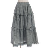 リボン付ロングティアードスカート | axes femme | 詳細画像9 