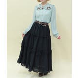 シアーギンガムティアードスカート | axes femme | 詳細画像11 