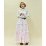 シアーギンガムティアードスカート | axes femme | 詳細画像12 