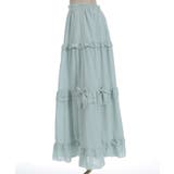 シアーギンガムティアードスカート | axes femme | 詳細画像25 