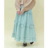 シアーギンガムティアードスカート | axes femme | 詳細画像4 