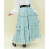 ミント | シアーギンガムティアードスカート | axes femme