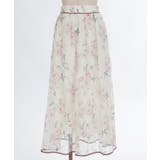 フラワー柄レーシーロングスカート | axes femme | 詳細画像4