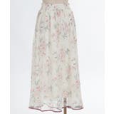 フラワー柄レーシーロングスカート | axes femme | 詳細画像6