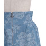 ジップ付ブーケデニムスカート | axes femme | 詳細画像5
