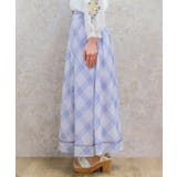 シアーチェックフレアスカート | axes femme | 詳細画像2